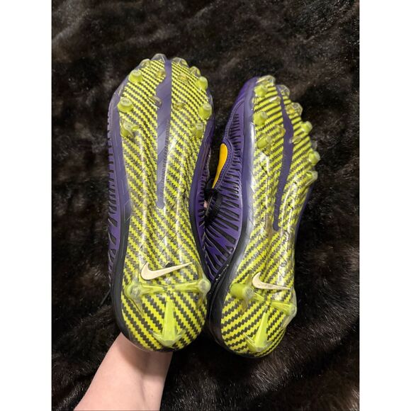Nike Vapor Edge 360 VC Carbon LSU Tigers colors  Football Cleats Size 12 shoes main image 7